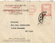 EGYPTE EMA BANQUE NATIONALE DE GRECE ALEXANDRIE 15 9 1955 SUR LETTRE - Storia Postale