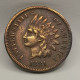 1 CENT INDIAN HEAD 1881 USA / TETE D'INDIEN - 1859-1909: Indian Head