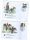 2011 Srbia, Cormorans, 4 WWF FDC With Autograpf By Painters Mr.Knotek And Mrs. Knotkova - FDC