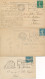 1924 OLYMPIADES  Semeuse Obl JEUX OLYMPIQUES De 3 Bureaux De Paris Lettre CP Carte Postale Cover 140 159 - Zomer 1924: Parijs