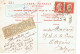 Tarifs Postaux Etranger Du 01-08-1926 (181) Pasteur N° 175 45 C. X 2  Carte Postale Etranger Journée Philatéliques 16-03 - 1922-26 Pasteur