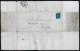 GREAT BRITAIN 1848 2D BLUE STAPLE INN LONDON TO WORCESTER - Cartas & Documentos