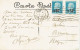 Tarifs Postaux Etranger Du 01-08-1926 (183) Pasteur N° 219 50 C. Sur  75 C. X 2  Carte Postale Etranger 16-01-1927 - 1922-26 Pasteur