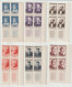 France 1954 Série Célébrités Valéry 989-994 En Bloc De 4 Bas De Feuille ** MNH - Ongebruikt