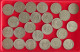 COLLECTION LOT SINGAPORE 20 CENTS 25PC 141G #xx40 1550 - Singapore