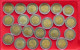 COLLECTION LOT ITALY 500 LIRE 23PC 157G #xx40 1255 - Collections