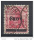 SARRE  N° 6 VARIETE BARRE BRISEE  OBL TTB - Used Stamps