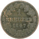 LaZooRo: Germany BAVARIA 1 Kreuzer 1847 F - Silver - Piccole Monete & Altre Suddivisioni