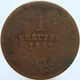 LaZooRo: Germany BADEN 1 Kreuzer 1842 F - Monedas Pequeñas & Otras Subdivisiones