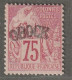 OBOCK - N°10 * (1892) 75c Rose - Signé : Calves - - Unused Stamps
