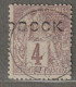 OBOCK - N°12 Obl (1892) 4c Lilas-brun - Usados