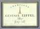 Etiquette Champagne  Brut  Gustave Eiffel  Avec Sa Collerette - Champan
