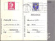 MULLER N° 1011 S/BORDEREAU REPONSE DE SIMCA/CHATEAUROUX/6.4.56 - 1955-1961 Marianne De Muller
