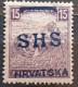 HARVESTERS-15 Fl-WHITE NUMBERS-OVERPRINT SHS HRVATSKA-YUGOSLAVIA - HUNGARY - CROATIA-1918 - Kroatien