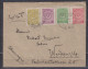 Türkei Pera 1924 Auslandsbrief Mit 4-Farbenfrankatur Der MiNo.808,809,810 Und 814 Nach Deutschland - Brieven En Documenten