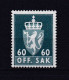 NORVEGE 1955 SERVICE N°80B NEUF AVEC CHARNIERE - Dienstmarken
