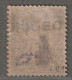 OBOCK - N°25 * (1892) Surchargé : 4 Sur 25c - Unused Stamps
