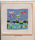 Cadre Mobile 20 X 20 Cm Broderie Artisanale Motif Cerf-volant Kite Cerfs-volants ?? Chine ?? China ?? Art - Altri & Non Classificati