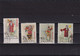 CINA - 1962 N°849-850-851-852 USED - Used Stamps