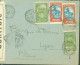 Soudan Français YT N°66 X2 Laitière Peulh + 68 X2 Porte Djenné CAD Sikasso 18 1 42 Censure Bande + Cachet WK2 Marseille - Brieven En Documenten