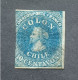 CILE 1862 CRISTOFORO COLOMBO SCOTT N 12 WMK F LONDON PRINT 3 SCANNERS - Chile