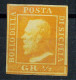 P2968 E - SICILIA SASS. NR. 2 SECONDA TAVOLA CARTA DI PALERMO NUOVO TL, GOMMA ORIGINALE, BUONI MARGINI - Sicilia