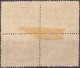 SARRE SAARGEBIET SAAR 1921 - Bloc De 4 Tête-bêche Variété Kehrdruck Neuf * - 10c/30pf YT 71g / MI 72A IV / Scott 87a - Ungebraucht