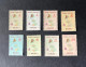 (Tv) Macao Macau - 1956 Maps Complete Set - Af. 386 To 393 - MNH - Ungebraucht