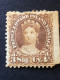 Prince Edward Island.  SG 7.  4 1/2d Yellow Brown MH* Nibbled Top Perforation - Ungebraucht