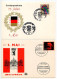 Germany, Berlin & West 1965, 1968-70 4 Souvenir Cards - May Day - Briefe U. Dokumente