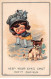 Illustrateur - N°87636 - Right - Petit Curieux - Fillette Avec Un Petit Chien - Right