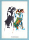 CP Illustrateurs - Figure Princière - Marionnette De Bali - Théâtre Wayang - Publicité Fraysse - Contemporain (à Partir De 1950)