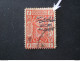 SAUDI ARABIA HEJAZ 1925 HORIZONTAL OVERPRINT BLUE VARIETE PRINT AND OVERPRINTED - Saudi Arabia