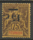 REUNION N° 54a Surcharge Renversée NEUF* TRACE DE CHARNIERE  / Hinge  / MH - Unused Stamps
