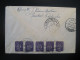 POMBAL 1950 To Figueira Da Foz 5 Stamp Cancel Cover PORTUGAL - Storia Postale
