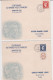 CITEX 1949, N°83 à 833 Sur  4 Enveloppes,  ( SN58/2.2) - ....-1949