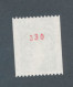 FRANCE - N° 1980a) NEUF** SANS CHARNIERE AVEC NUMERO ROUGE AU VERSO - 1977/78 - Unused Stamps