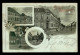 67 - BRUMATH - CARTE LITHOGRAPHIQUE GRUSS VOYAGEE EN 1899 - Brumath