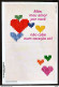 Brazil Aerogram Cod 103 Mothers Day Embroidered Hearts 2001 - Postwaardestukken
