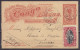 Congo Belge - EP CP 5c Orange + N°19 Càd ELISABETHVILLE /27 FEV 1912 Pour TOURNAI - Càd Arrivée "TOURNAI 1F /? III 1912/ - Stamped Stationery