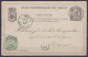 Etat Indépendant Du Congo - EP CP 10c Noir + N°6 Càd BANANA /24 NOVE 1891 Pour ANVERS - Càd Arrivée ANVERS /26 DECE 1891 - Postwaardestukken