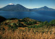 Guatemala: Vista Panoramica Del Lago De Atitlan (Panorama Du Lac) Foto Antonio Turok - Carte De 1990 - Guatemala