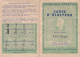 X8- CARTE D ' ELECTEUR  DE 1965  A  1967 - CAPDENAC - SALLE DES FETES  - AVEYRON - ( 2 SCANS ) - Documents Historiques