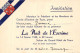 PIE-24-366 : INVITATION  LA NUIT DE L'ESCRIME A TOURS INDRE-ET-LOIRE. 14 FEVRIER 1948. SALON DU GRAND-HOTEL - Esgrima