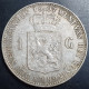 Netherlands 1 Gulden Wilhelmina Crown 1907 Silver VF - 1 Gulden