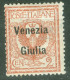 Italie   Venezia Giulia  Sassone  20  *  TB     - Venezia Giulia