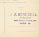 Marchenoir * La Scierie * écurie Maréchallerie étoile * Métier Bois * Au Dos CACHET Parquets J. BORDEREL Paris 18ème - Marchenoir