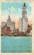 ETATS-UNI - Woolworth And Municipal Buildings - New York - Colorisé - Vue Générale - Bateaux - Carte Postale Ancienne - Autres Monuments, édifices