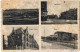 Northeim 4-Bild AK Panorama - Marktplatz - Kaiserl. Postamt - Bahnhof 1925 - Northeim