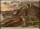 Ansichtskarte Sankt Goar Burgruine Rheinfels Am Rhein (Künstlerkarte) 1920 - St. Goar